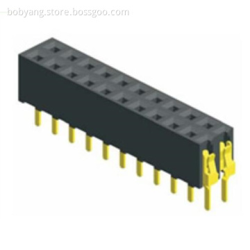 2.0mm Female Header Dual Row Straight H4.3
